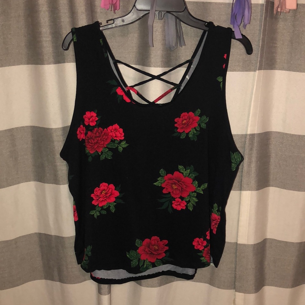 Roses tank top 2X